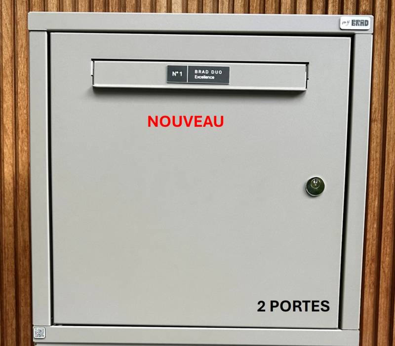 BRAD 2 Excellence clé Poste, 2 portes : La boîte aux lettres et colis idéale