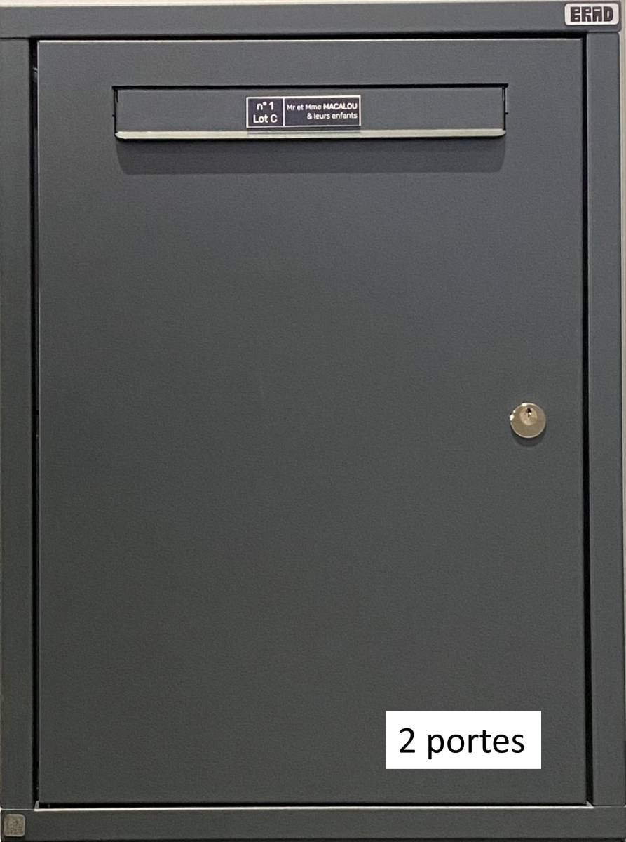 BRAD 3 EXCELLENCE 2 Portes Boîte aux lettres et colis