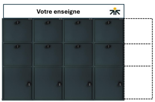 Boîte à colis design pour commerces à Lambersart