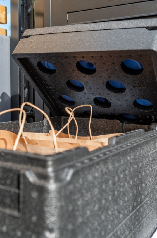 boite à colis retrait traiteur La Madeleine Nord